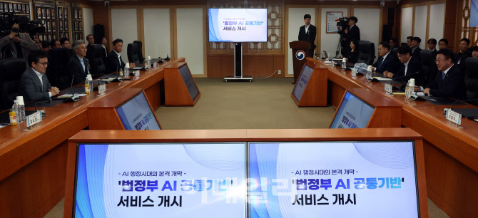 [포토]행안부, 범정부 AI 공통기반 서비스 개시 기념식 열려