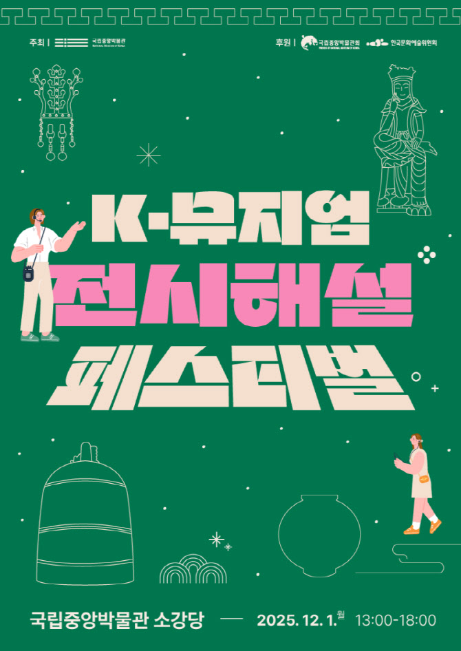 국립중앙박물관, 내달 1일 'K-뮤지엄 전시해설 페스티벌'
