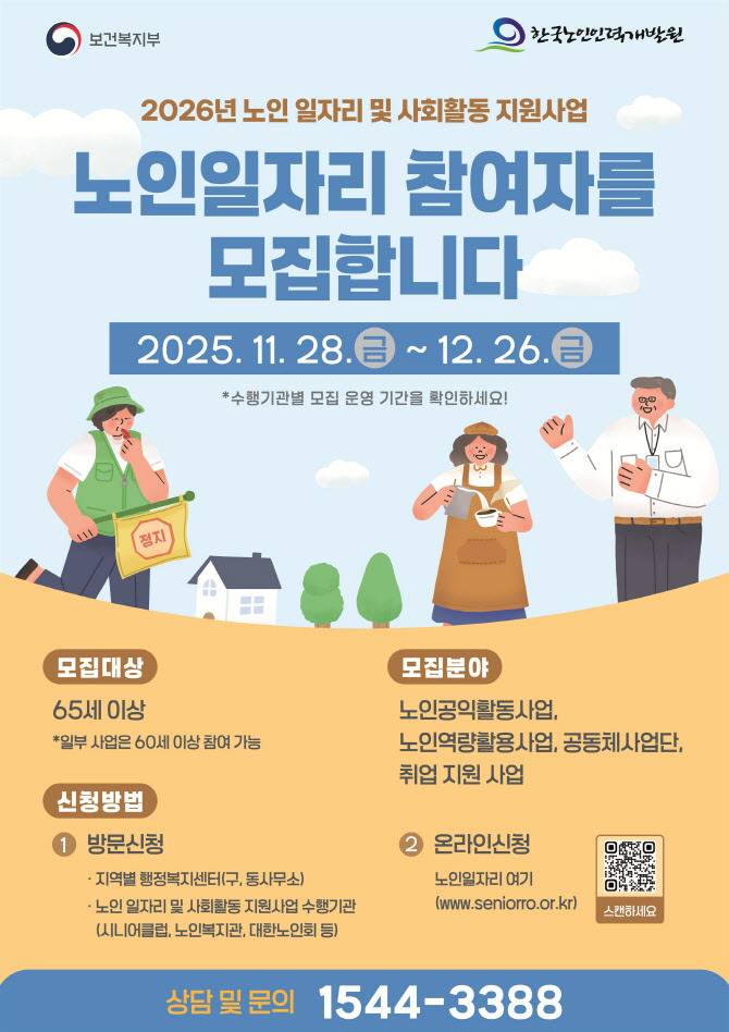 내년 노인일자리 115.2만개 공급…우선지정일자리 첫 도입
