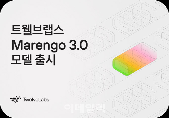 트웰브랩스, 세계 최고 수준 영상 이해 모델 '마렝고 3.0' 공개