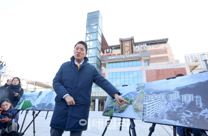 [포토] 세운상가 브리핑하는 오세훈 서울시장