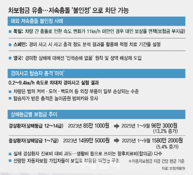 “범퍼카 충격에도 차보험금 급증”…저속 충돌 ‘면책’으로 차단 가능