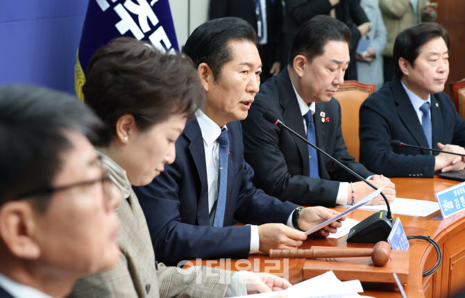 [포토]최고위, '모두발언하는 정청래 대표'