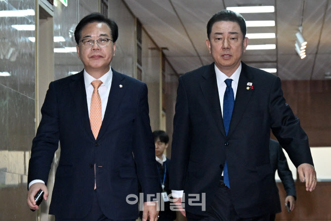 [포토]회동 마친 김병기-송언석