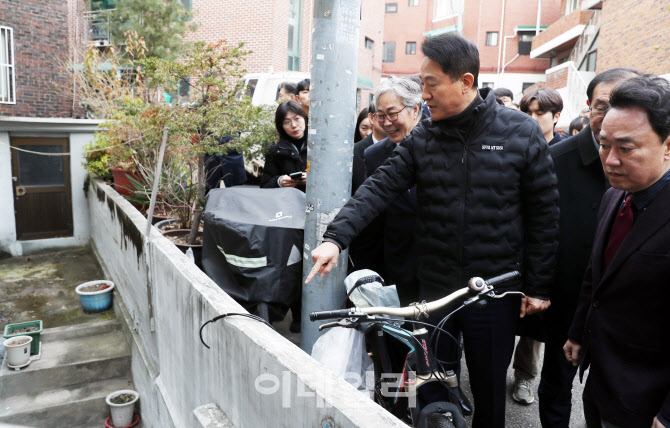 [포토] 침수 취약지 살펴보는 오세훈 서울시장
