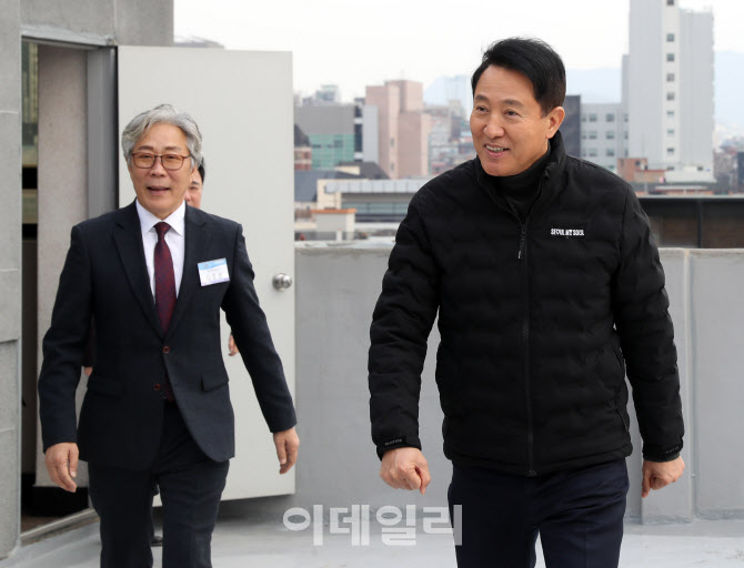 [포토] 대림1구역 방문하는 오세훈 시장