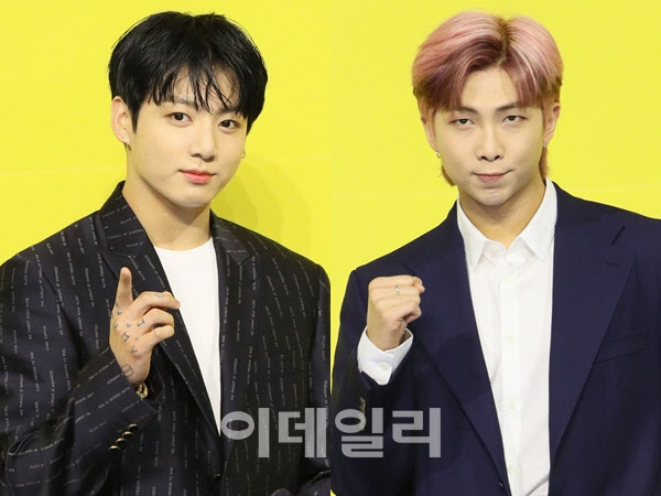 '팀 해체 고민' 언급 사과한 BTS RM, 정국과 '라면 회동'