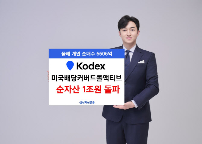 삼성운용 'KODEX미국배당커버드콜액티브', 순자산 1조 돌파