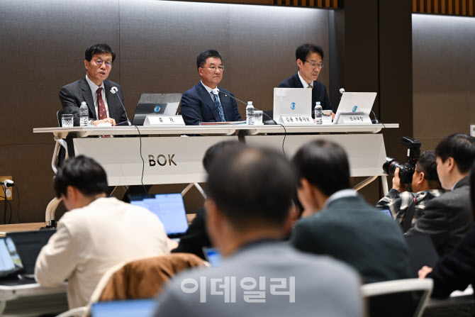 [포토]이창용 총재, 물가안정목표 운영상황 점검 설명회 모두발언