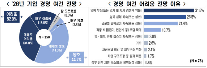 내수 부진에 환율 리스크까지…기업 절반 "내년 경영 어렵다"