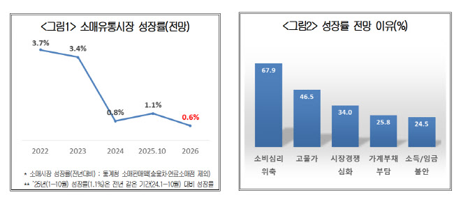 고물가에 소비심리 위축…내년 소매유통 성장률 5년 내 최저