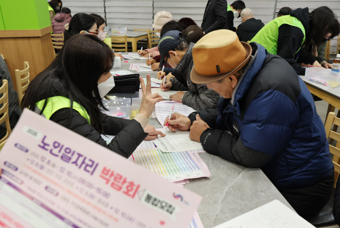 '주15시간 미만' 초단시간 근로자 106만명…69%는 고령층
