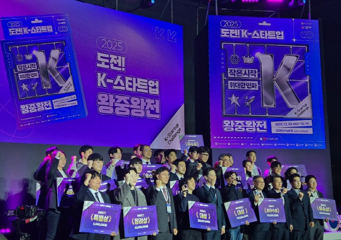 창조경제혁신센터가 키운 스타트업, ‘도전! K-스타트업 2025’ 왕중왕전 6개사 수상 통해 성과 증명