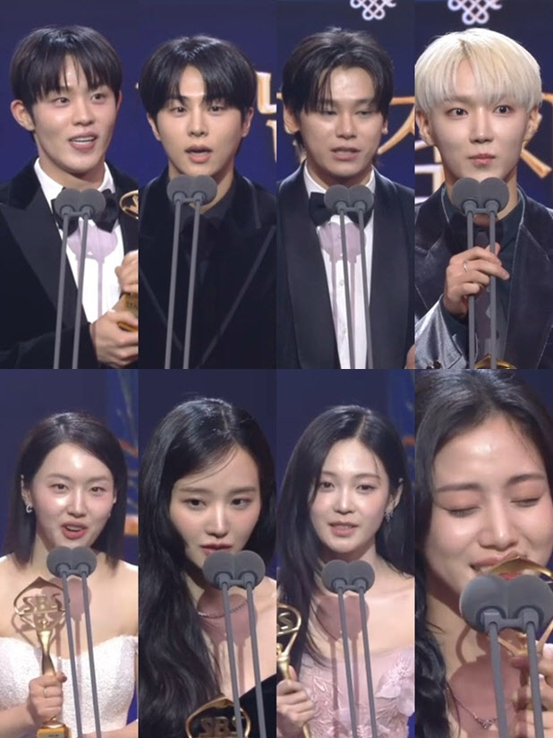 신인상만 8명…김단·김무준·차우민·하유준·김은비·박정연·우다비·홍화연 [SBS 연기대상]