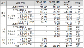 우주청 새해 R&D 9495억원 투자···종합시행계획 확정