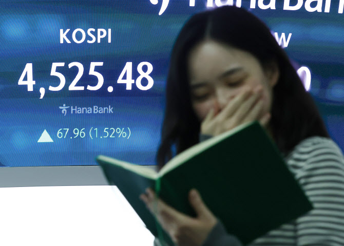 [속보]코스피, 1.52% 오른 4525.48 마감…사상최고치