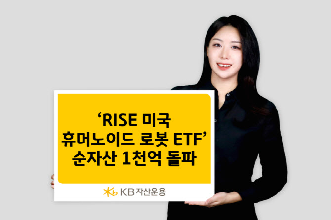 KB운용 ‘RISE 미국휴머노이드로봇 ETF’, 순자산 1000억 돌파