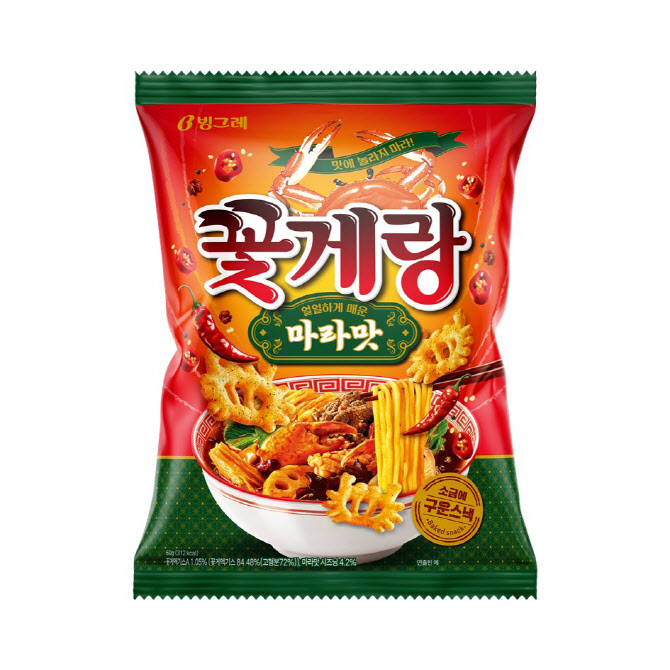 빙그레, 40년 장수 스낵 `꽃게랑 마라맛` 선보여