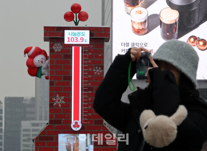 [포토]사랑의온도탑 103.9도…작년보다 이틀 빨라