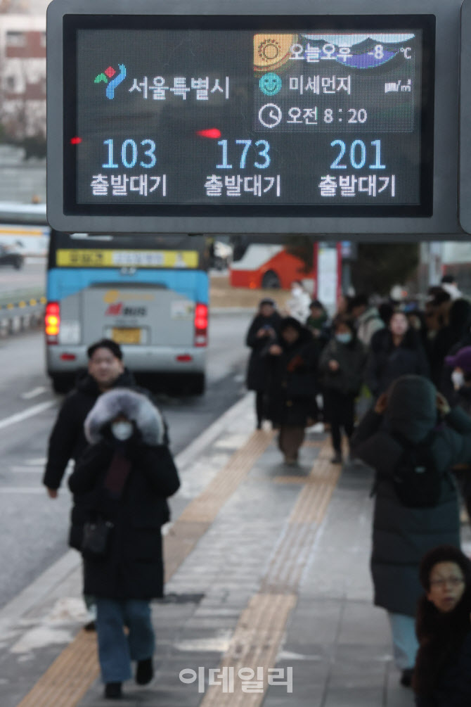 [포토]시내버스 파업, 출근길 대란