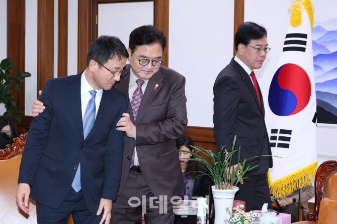 [포토]국회의장 주재, '여야 원내대표 회동'