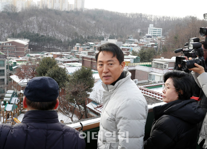 [포토] 신림7재개발구역 방문한 오세훈 서울시장