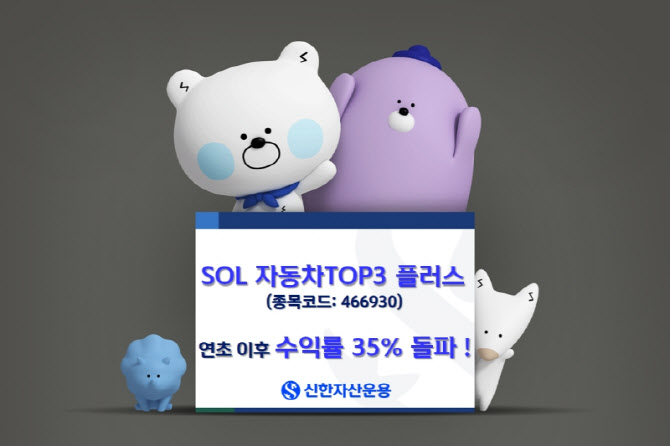 SOL 자동차TOP3 플러스, 연초 이후 수익률 35% 돌파