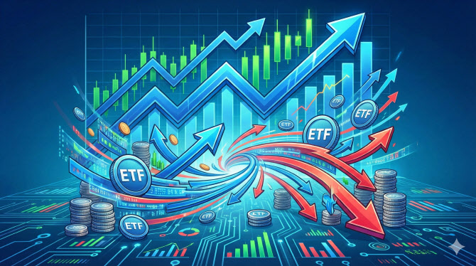 ETF 거래대금 ‘하루 11조원’…레버리지·인버스 손바뀜도 급증