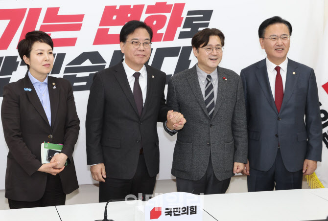 [포토]송언석 원내대표, '홍익표 정무수석 접견'