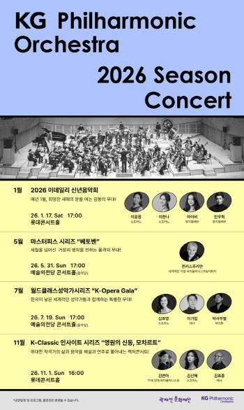 KG그룹 곽재선 문화재단, 필하모닉 오케스트라 클래식 시즌 개막