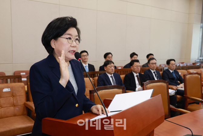 [포토]인사청문회, '선서하는 이혜훈 장관 후보자'