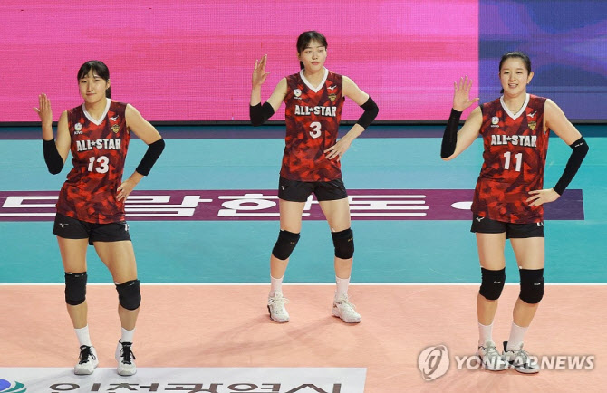 신나게 웃고, 뛰고, 흔들었다…2년 만에 돌아온 V리그 올스타전