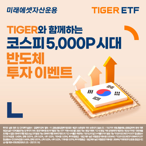 “코스피 5000 주역은 ‘반도체’”…미래에셋운용, ETF 이벤트 진행