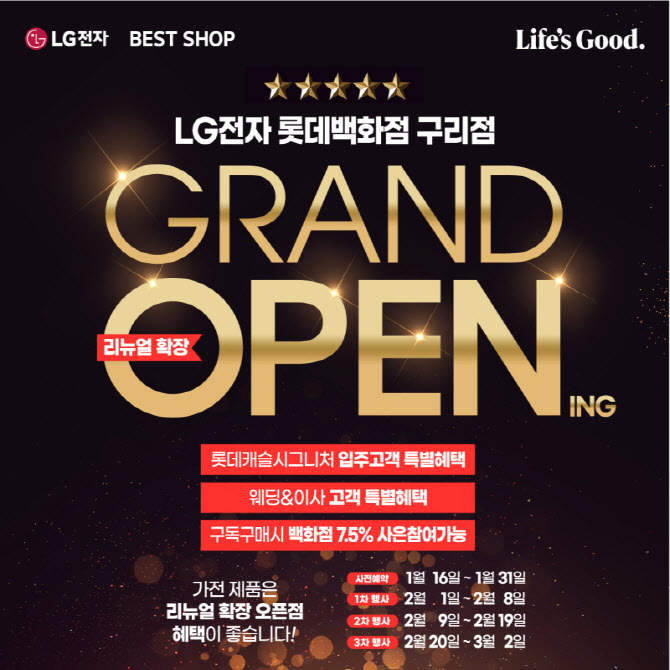 LG전자 베스트샵 롯데백화점 구리점, 리뉴얼 확장 오픈