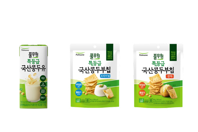 풀무원, ‘특등급 국산콩’ 두유·두부칩 출시…라인업 강화