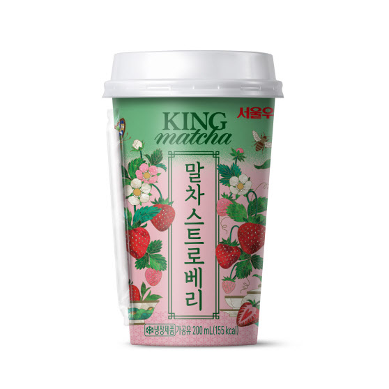 서울우유, 말차 라떼 신제품 ‘킹 말차 스트로베리’ 출시