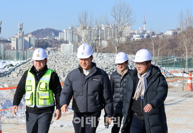 [포토]성수동 삼표레미콘 부지 찾은 오세훈 시장