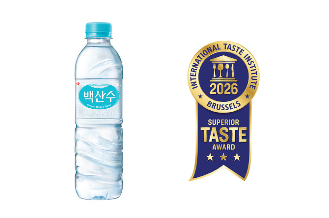 농심 백산수, 국제식음료품평원 4년 연속 최고등급 수상