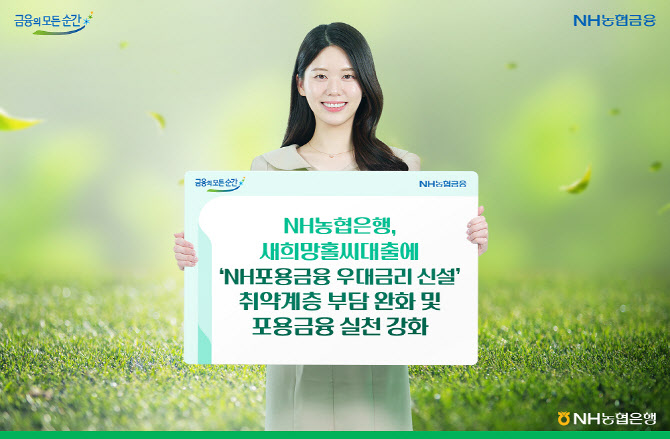 농협은행, 새희망홀씨대출에 ‘NH포용금융 우대금리 신설’