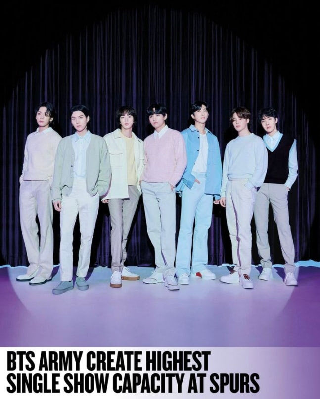 BTS, 英 토트넘 홈구장 콘서트 12만석 매진