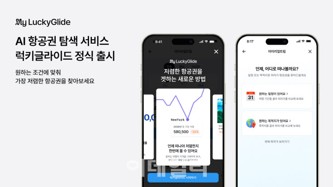 "AI가 가용 예산 내 최적의 항공권 찾아 드립니다"