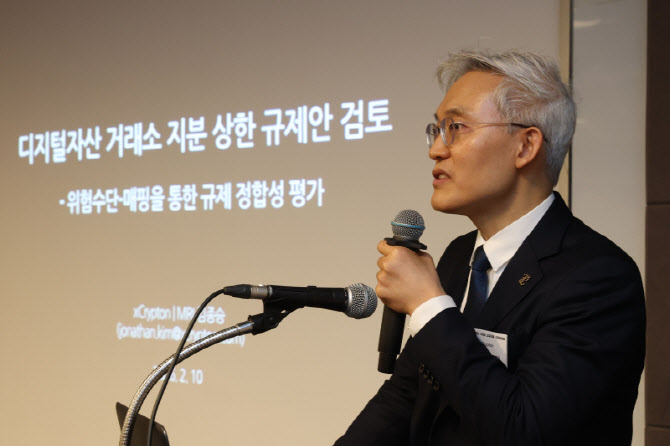 [포토]디지털자산 거래소 지분 상한 규제안 검토에 대해…