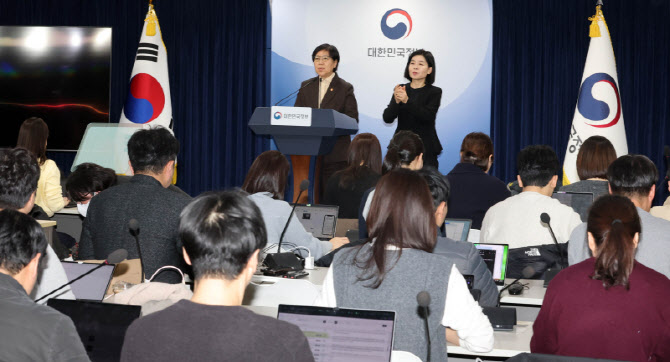 [포토] 2027학년도 이후 의사인력 양성규모 관련 브리핑하는 정은경 보건복지부 장관