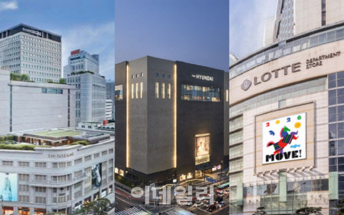 “명품·관광객 덕에"…백화점3사, 나란히 실적 개선