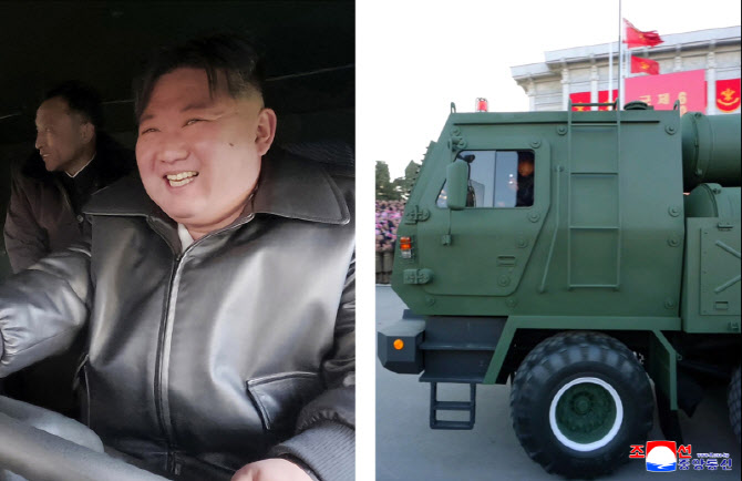 北, 신형 600㎜ 방사포 증정식… 韓 전역 사정권