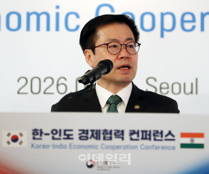 [포토] 여한구 통상교섭본부장, 한-인도 컨퍼런스 환영사
