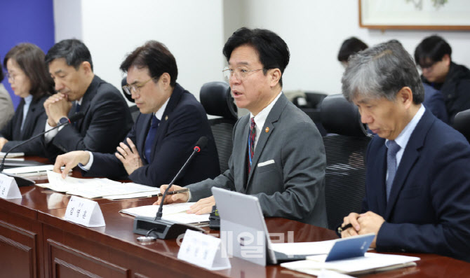 [포토]당정협의회, '모두발언하는 김영훈 노동장관'