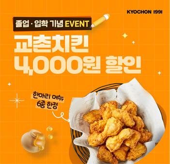 교촌치킨, 내달 1일까지 ‘한마리’ 메뉴 4000원 할인