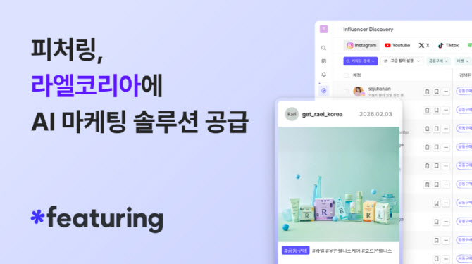 '피처링' 도입한 라엘코리아, 인플루언서 마케팅 효율화