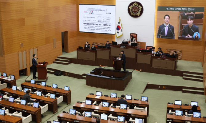 [포토]제334회 서울시의회 임시회 본회의 열려